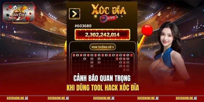 Cảnh báo quan trọng khi dùng tool hack xóc đĩa